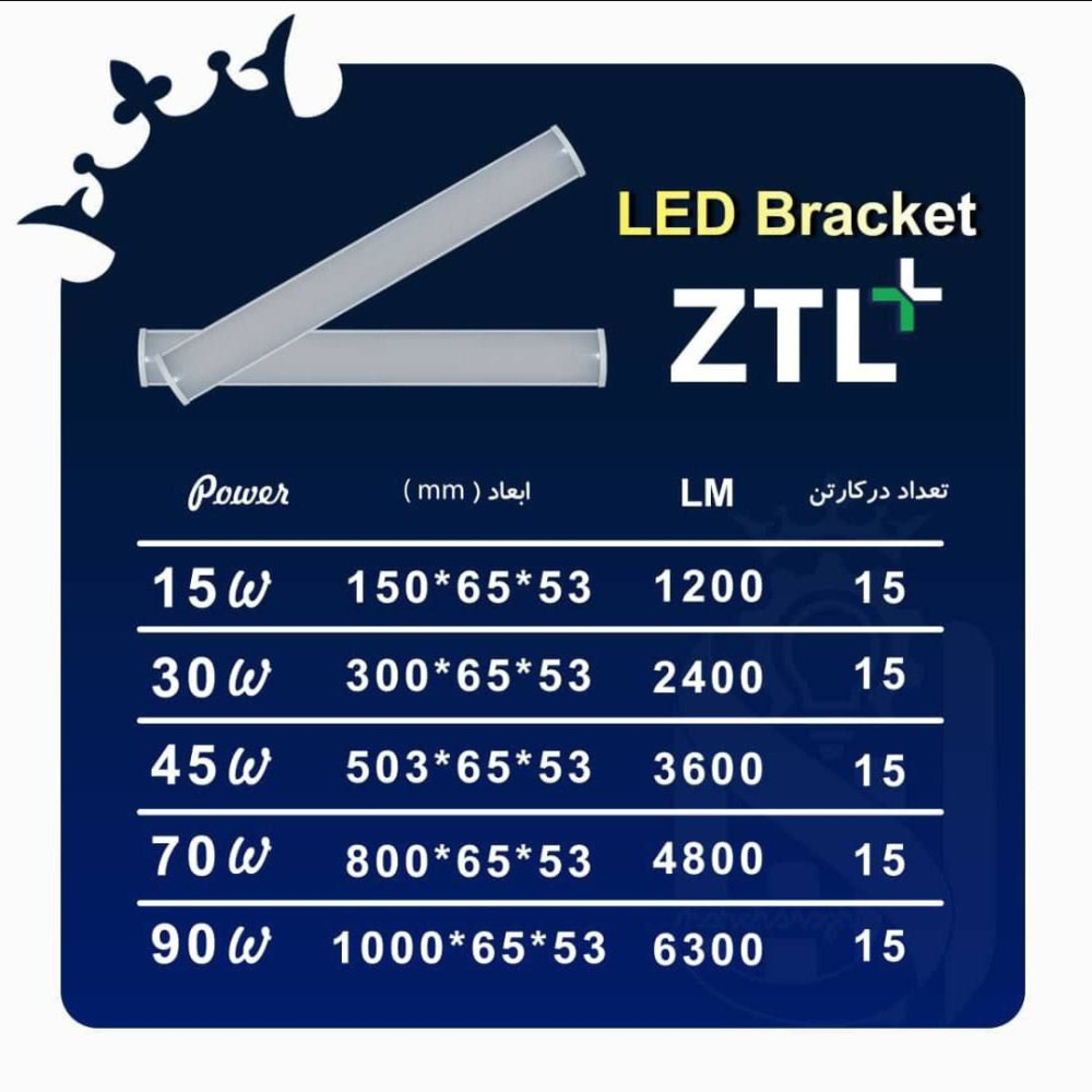 براکت +ZTL (15 وات) شاه چراغ